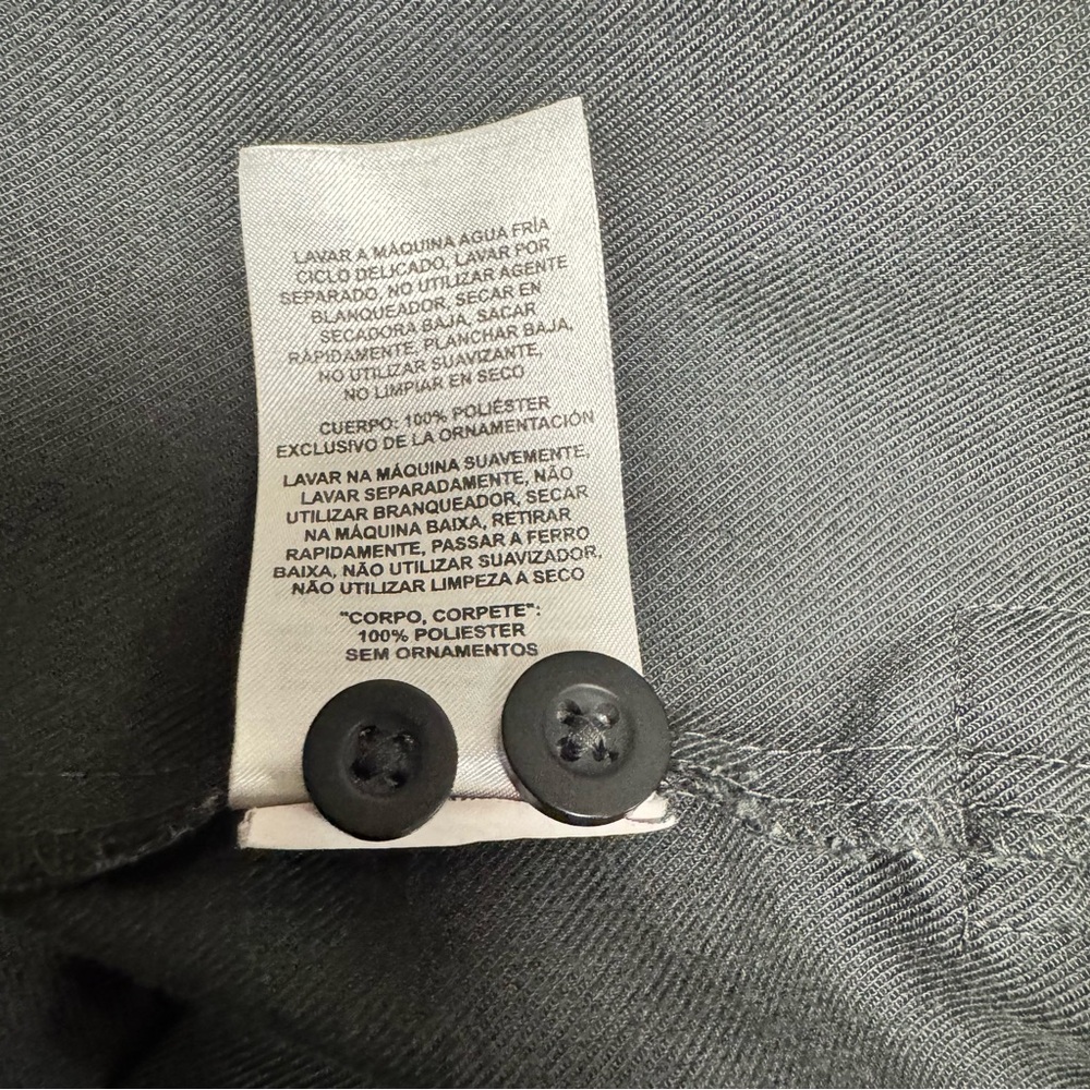 Mountain Hardware Dark Gray Button Down Casual Sh… - image 8